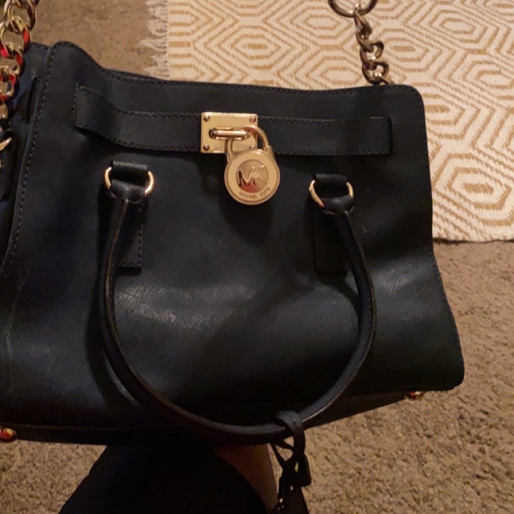 Authentic Michael Kors purse. Navy blue